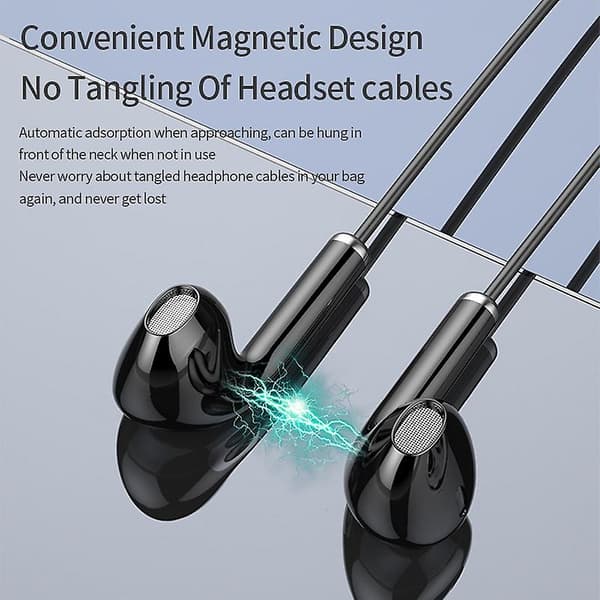 Bluetooth-headset, digital display, Bluetooth 5.2, nakkemontert headset, nakkemontert, magnetisk absorpsjon, semi-in-ear Bluetooth-headset, headset A