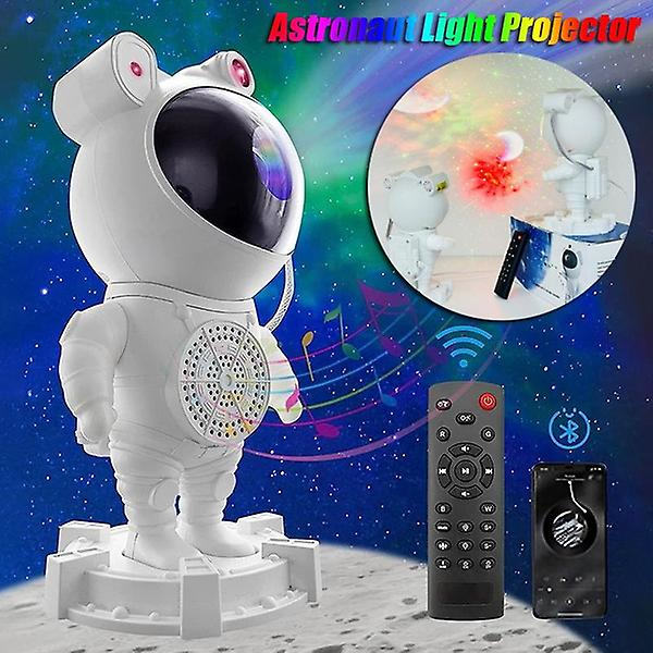 Astronaut Lys Projektor Bluetooth Musikhøjttaler Stjerneprojektor Galaxy Til Børn Astronaut Nebula Galaxy Projektor Natlys Børneværelse Dekoration Æstetik