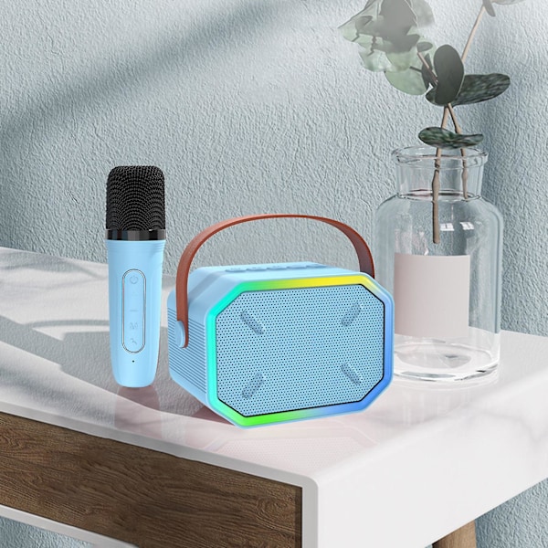 Bluetooth-kaiuttimet Langaton mikrofoni Kotiäänentoistoon Karaoke-kone, Bluetooth 5.3 Ladattava PA-järjestelmä Lavakaiutin, Kannettava mikrofoni Kaiutin