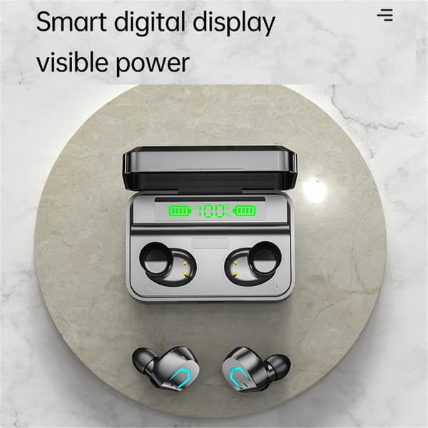 Hi-Fi TWS-hörlurar Digital Display Touch-Control Bluetooth 5.2 Trådlösa Öronproppar Hörlurar Headset