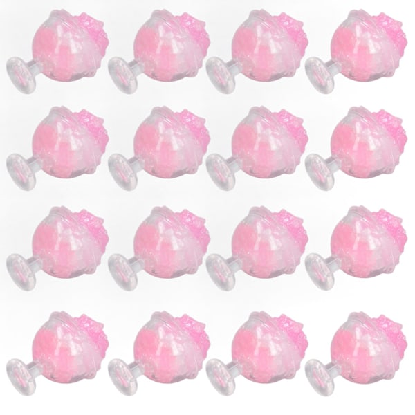 20 st 1:12 Dockhus Smoothie DIY Rolig Simulerad Miniatyr Smoothie Dockhus Dekorationstillbehör Rosa