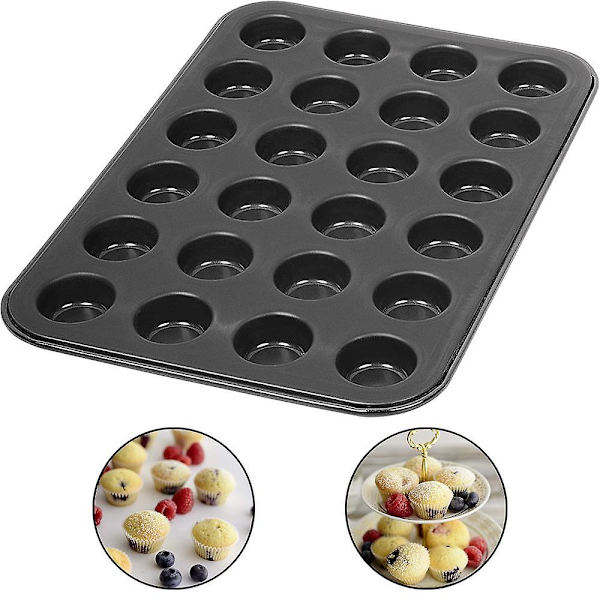 Kageform | Sæt med 2 24 jævne mini non-stick kageforme