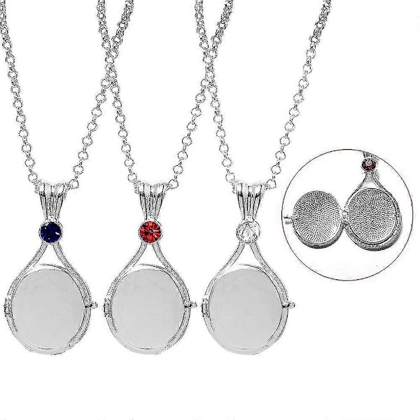 H2o halsband Sjöjungfru snäcka öppningsbart och stängbart hänge accessoarer Gåva Dam (blå)