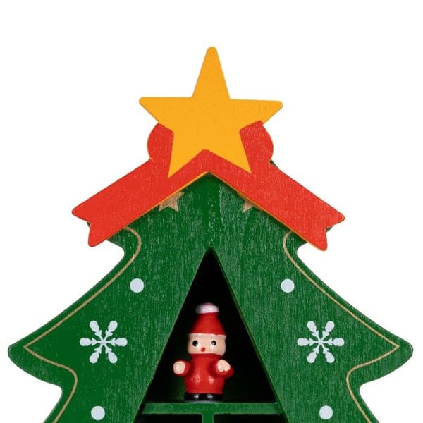 Juletræ - SPRINGOS - 28 cm - Træ med figurer - Indendørs dekoration - Klassisk