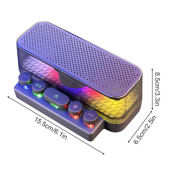 Rensning Färgglad Bluetooth Högtalare Tangentbord Ljusstark Subwoofer Hifi Ljudkvalitet Cross-Border Gaming Atmosfär Ljus Skrivbord Bluetooth Ljud