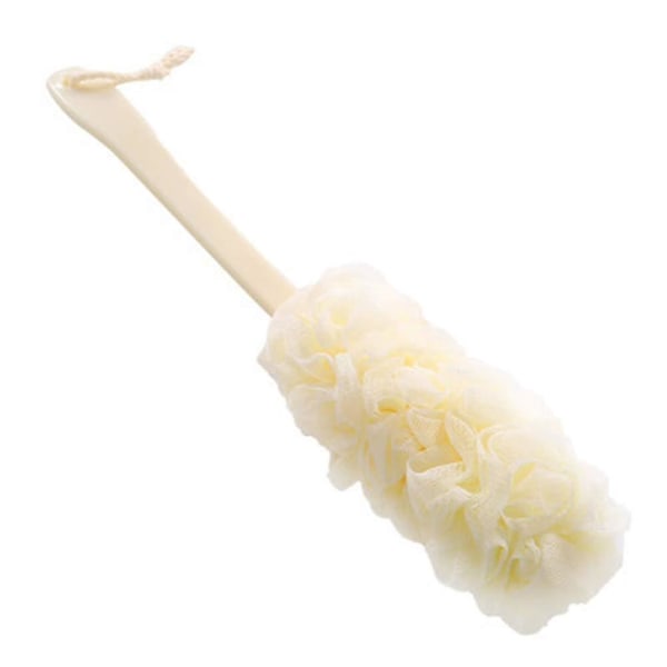 3-pack Långskaftad Dusch Kroppsborste Loofah Hudsvamp Rengöring Rygg Skrubb Peeling Luffa Kropp Badsvamp