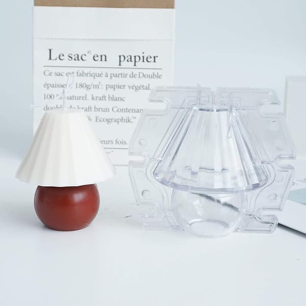 Lysstøpeformer, 3D bordlampeformet lysstøpeform, DIY aromatisk duftlysstøpeformer til morsdag