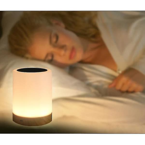 Led, farverig sengelampe, touch natlys med 13 skiftende farver