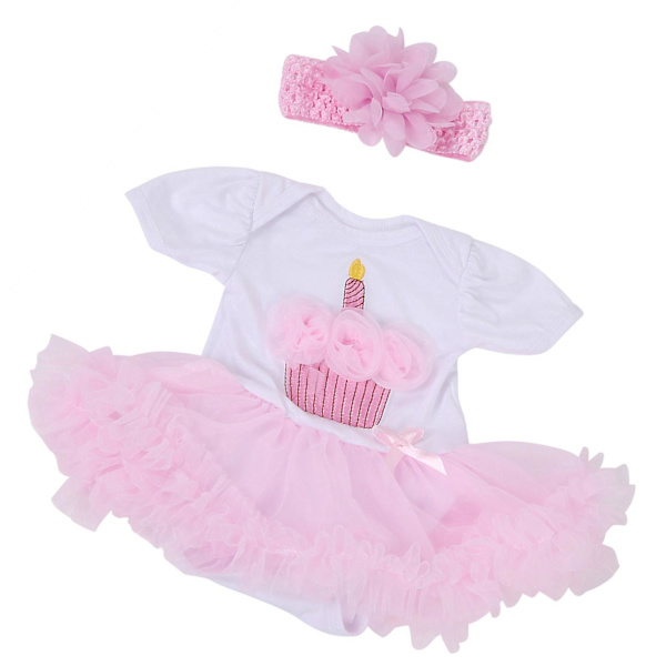 Baby Kids Simulation Doll Lovely Dress Clothes Accessories for 20-22inch Dolls