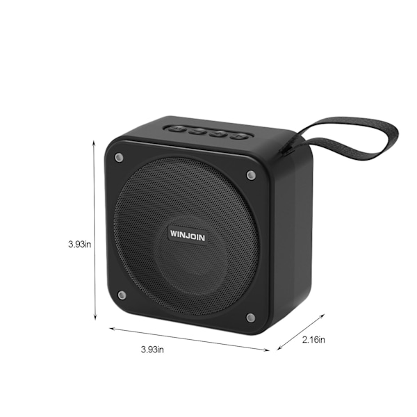 Bluetooth-kaiuttimet monitoiminnolla ja suurella akulla (vapaa koko, musta)