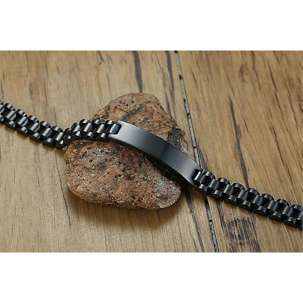 Personliga "His & Hers" armband i rostfritt stål med graverad kärlekscitat för par, armband för älskare, make, fru, pojkvän, flickvän, Alla hjärtans dag