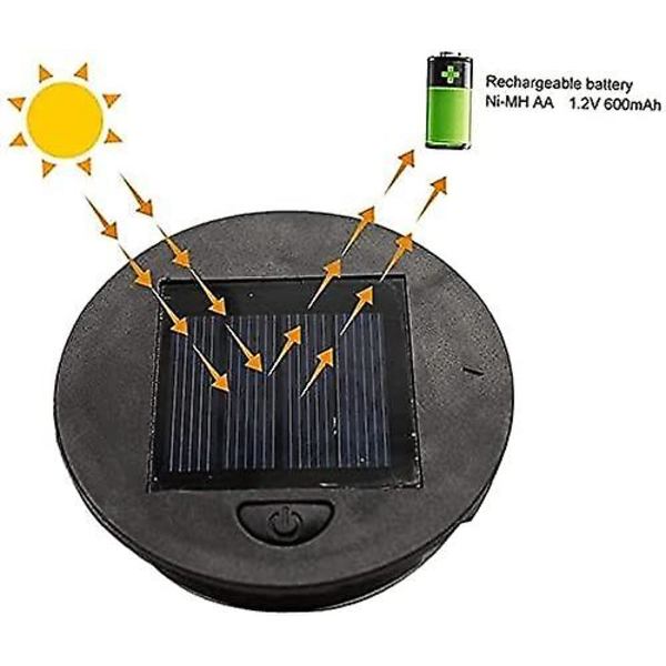 2/4 pakka aurinkolyhtyjen varaosat Aurinkovalot 8 cm pöytälamput Puutarha- tai terassikoristeet