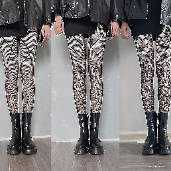 Ing Ered Ings Pantyhose Sheer Tights Net Patterned
