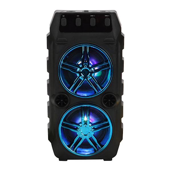 Högtalare för huset USA Trådlös Bluetooth-högtalare Dubbla högtalare Bärbar Hög volym Subwoofer Kortljud (Blå)