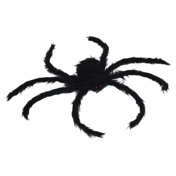 Halloween-dekoration - vidaXL - Edderkop - Sort - 75 cm - Pakke med 6