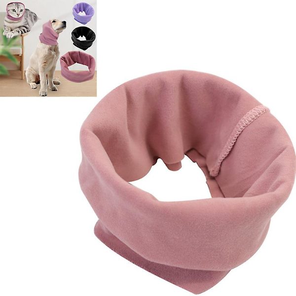 Skønhedsørevarmere til katte og hunde, varme, støjreducerende, højelastiske, bløde og lydisolerede ørevarmere til kæledyr（M，Pink）