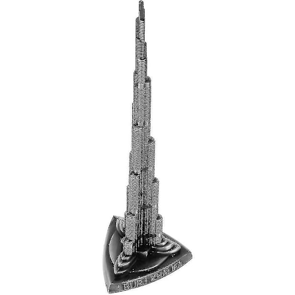 Burj Khalifa-torn, pläterad Dubai-tornmodell, vintage-design för sovrum, kafé, hem, bar