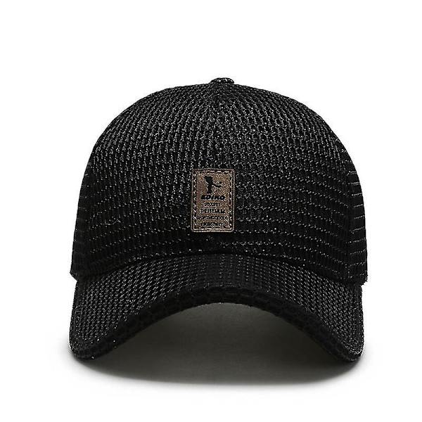 Sommer Mesh Baseball Cap Trucker Mesh Hat Baseball Cap Mænds Kvinders Udendørs Sport(lys grå)