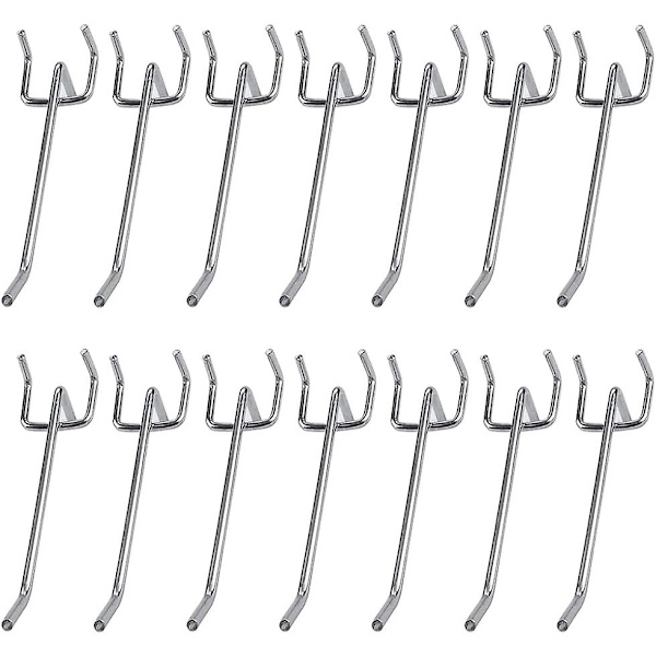 Förvaringskrok 40 st Perforerad panelkrok, Assorterade perforerade paneler, Hålkrok