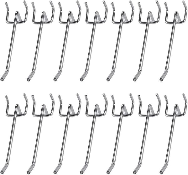 Oppbevaringskrok 40 stk perforert panelkrok, assorterte perforerte paneler, hullkortskrok