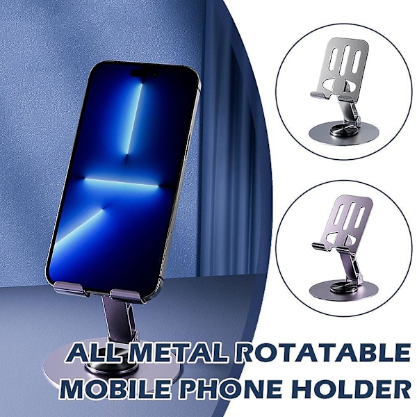 360 Rotation Tablet Holder För iPad Holder Tablet Stativ Mount Justerbar（Svart）