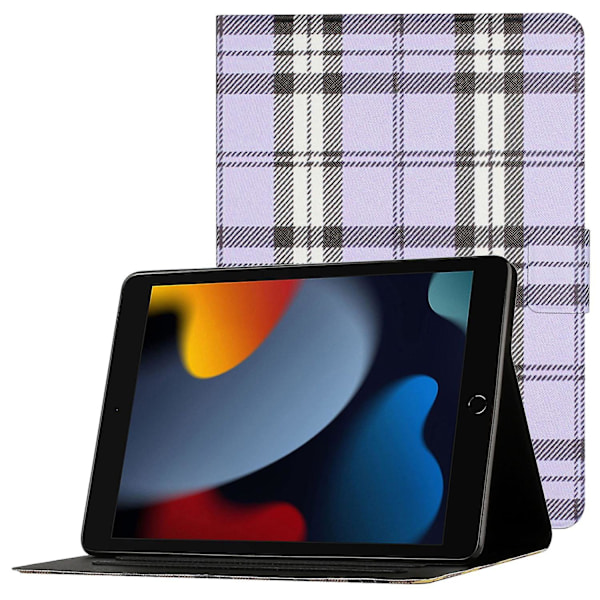 Yhteensopiva Apple iPad 10.2:n (2021)/(2020)/(2019)/10.5:n yleismalliin, henkilökohtaisesti maalattu Vol（Style C iPad 10.2 (2021)，Purple）