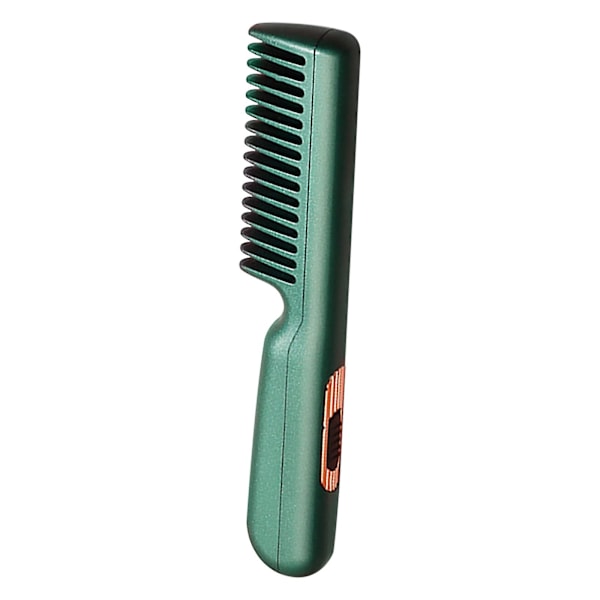 Bærbar retthårsbørste USB retthårsbørste Multifunksjonell krøllete hår retthår Dual Purpose Comb（Grønn）