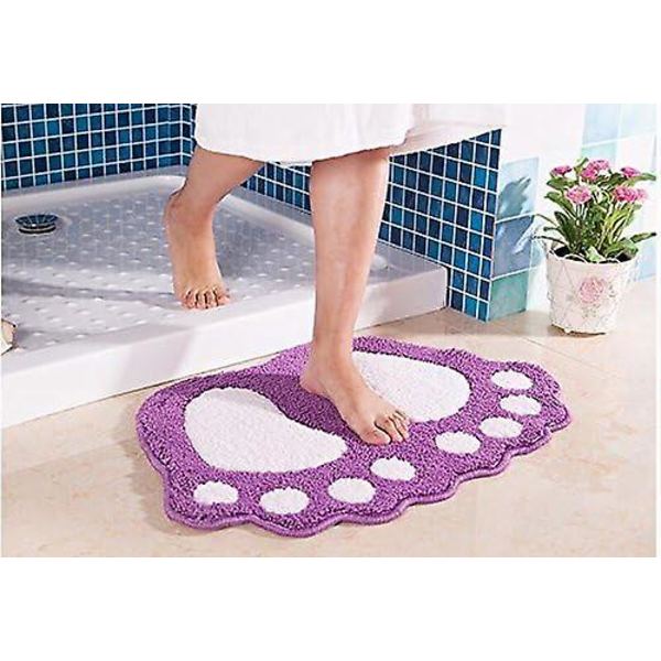 Skridsikker bademåtte med søde store fødder, badeværelsesmåtter, shaggy tæppe, absorberende dør måtte, gulvmåtte, stue sofapude, fodpude (16\"x24\"(40x60