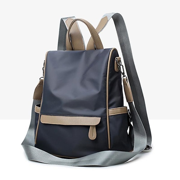 Korean Style Oxford Cloth Backpack Large Capacity Wear-resistant Bag for Women Girl（Dark Grey）