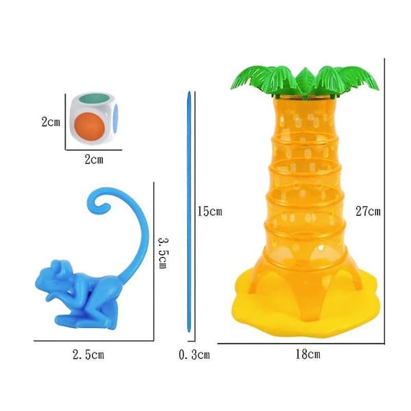 Somersault Monkey Tree Climbing Toy Monkey Alarm Play Toy för barn - För 2-4 spelare