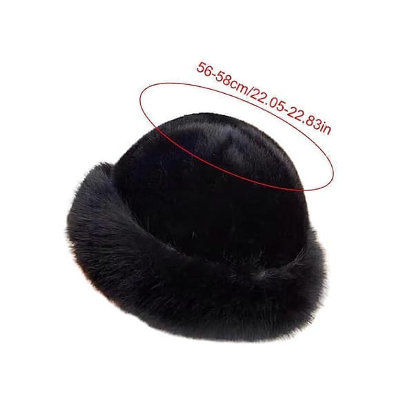 Fuskpäls-hatt - Vintervärme Vindtätt Plyschfoder 56-58cm Beige