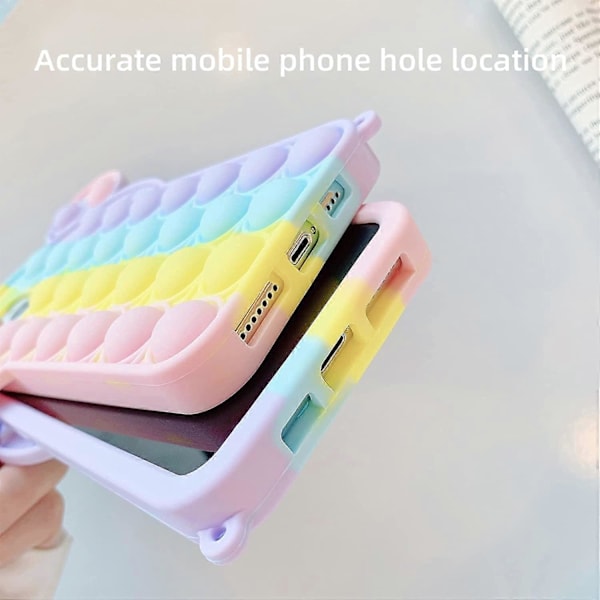 Trendig Kul Samsung Galaxy A10E Skal, Söt Cartoon Telefonskal för Flickor Barn Tonåringar, Mjuk Silikon Telefonskal Bubbla Fidget Sensorisk Leksak Rolig Pop Pho