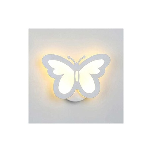 Vegglampe Sommerfuglform Vegglampe Sommerfugllampe Led-lys Stue Korridor Nattbord Vegglamper Hjemmeinnredning Nattlys