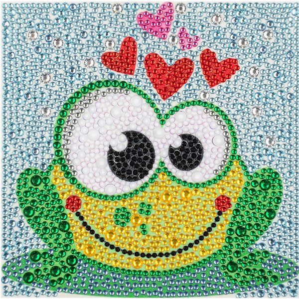 Dww-A set of frog 5d diamond painting cartoon for children crystal round diamond diy diamond embroidery size drill