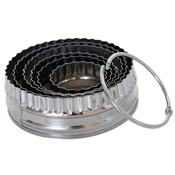 1 sæt bærbare DIY kageform i rustfrit stål, non-stick, holdbare dejform til husholdning
