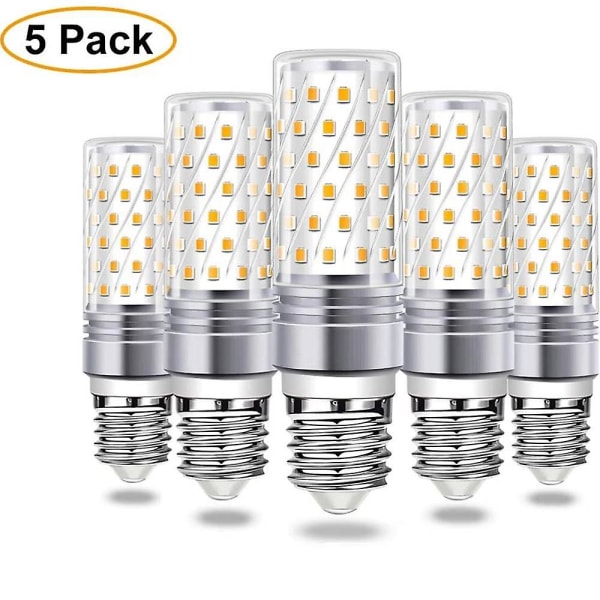 E27 majslampa, E27 LED varmvit 2700k majslampa motsvarande 120w halogenlampa E27 Edison lampa 5-pack [Energinivå A++]
