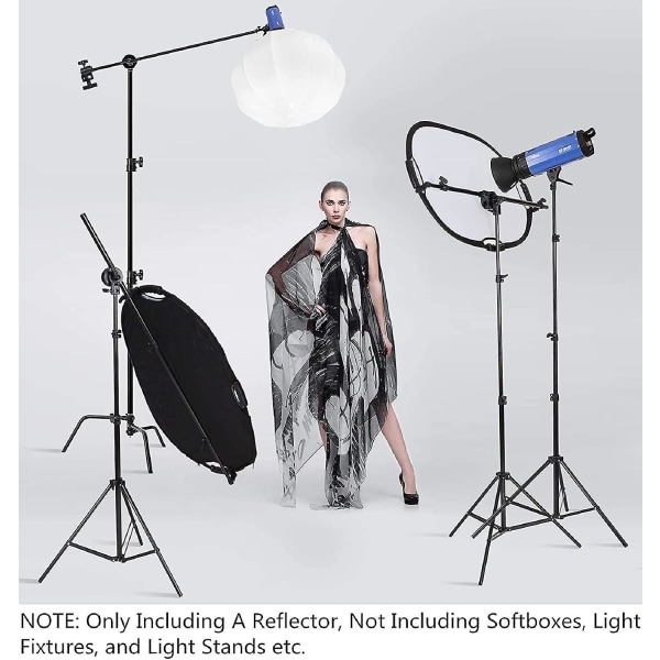 Bärbar 5-i-1 reflektorkopp 80x120cm lämplig för fotografering, fotostudio och utomhusbelysning