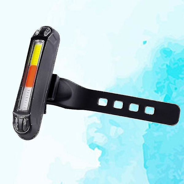 Baklys USB oppladbar LED-lys 3 farger sykkelsikkerhetsadvarsel baklys natta tilbehør