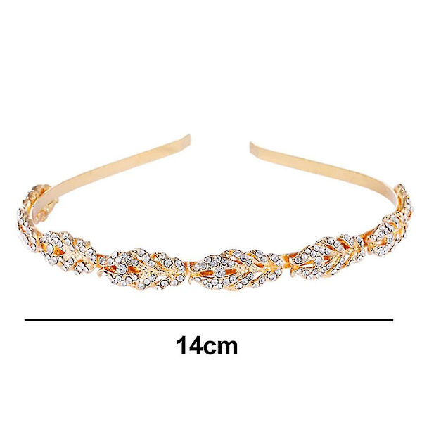 Blommig design strass kristall bröllop diadem brud huvudbonader enkel design brud diadem