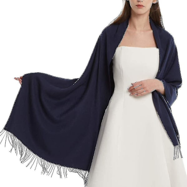 Vinter skjerf kasjmir følelse pashmina sjal wraps myk varm teppe（Stil3）