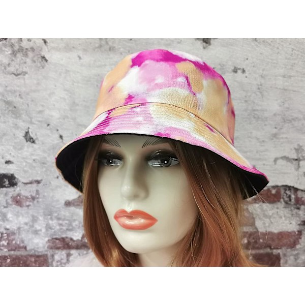 Vändbar Bucket Hat Unisex med Dubbel Sida