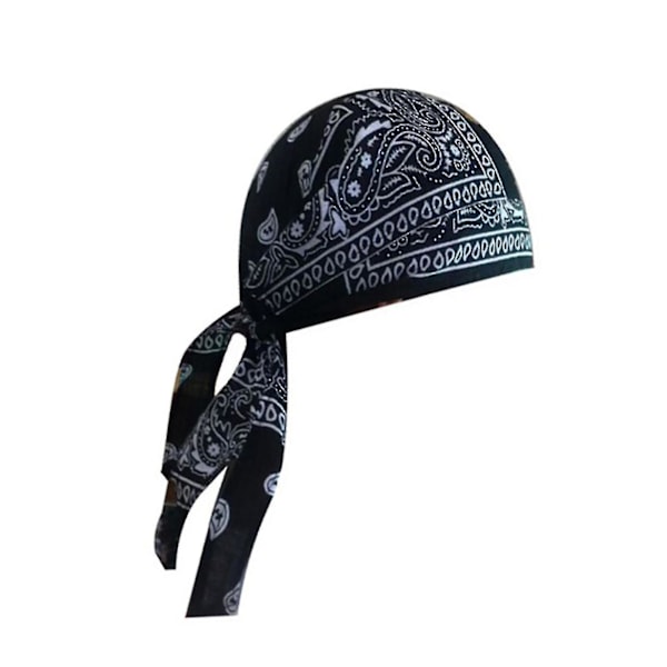 Turban Voksen Mænd Paisley Print Motorcykel Wrap Biker Hat Bandana Hovedtørklæde Skull Cap