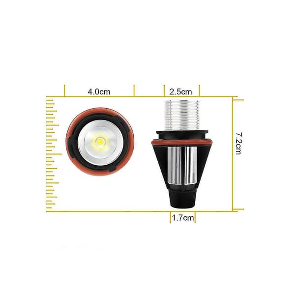 For Angel Eyes 5w E39 E60 Angel Eyes Tåkelys Led Hovedlys Dagslys Med Dekoding