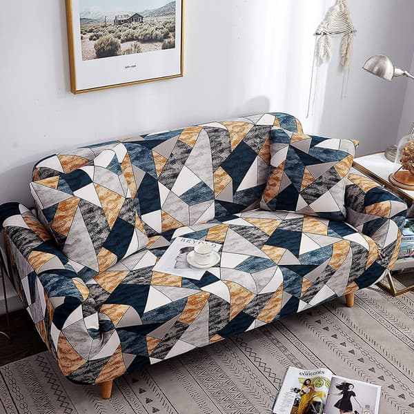 Sofaovertrekk 2-seters sofaovertrekk trykt sofaovertrekk