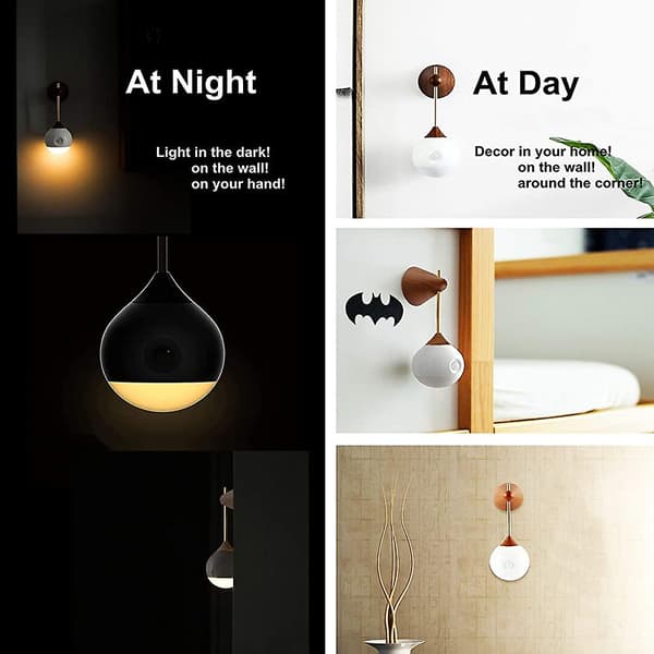Induktionslampe Natlampe, Automatisk LED Natlys Med Tusmørkesensor, USB