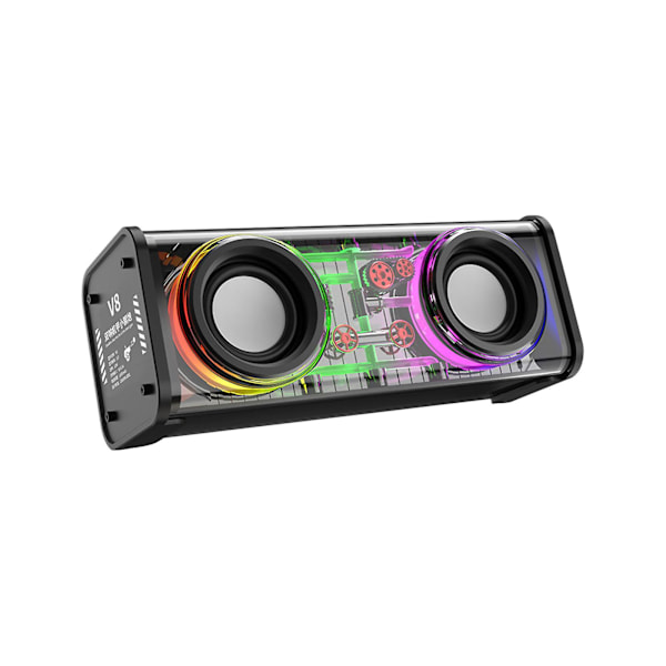 Udsalg 2023 Transparent Mecha Trådløs Bluetooth-højttaler（Grå）