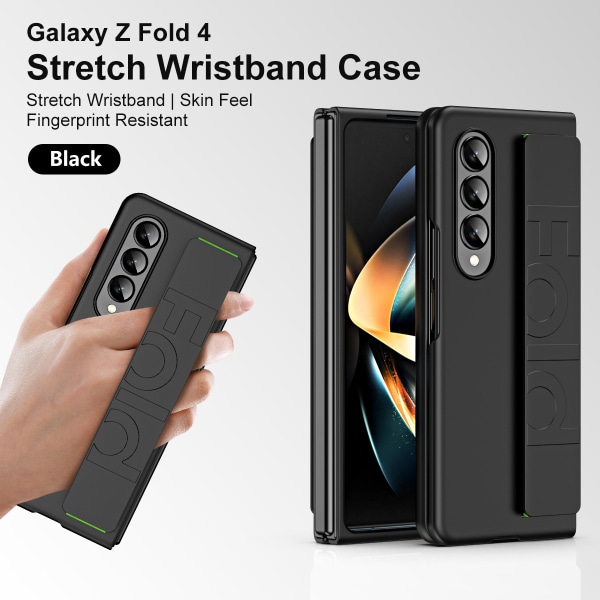 För Samsung phone case - elastiskt case svart ZFold3