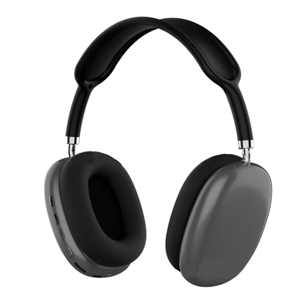 P9 Bluetooth-headset, pannband, mobiltelefon, trådlöst headset, headset, studenter, multifunktionellt, praktiskt headset, svart（svart）