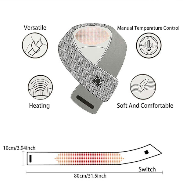 Usb-älykäs lataus kaula- ja olkapää talvi kylmänsuojaus ja lämmin lämmitys (Style4)
