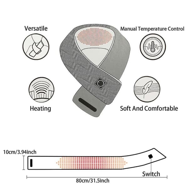 Usb Smart Oplader Hals Og Skulder Vinter Kuldebeskyttelse Og Varme Varme（Stil4）